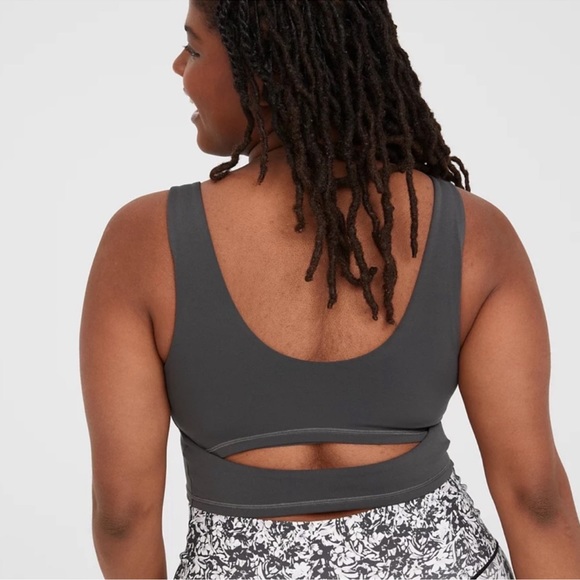 ☘️Aerie green keyhole back sportbra/camo top lined - Picture 5 of 5